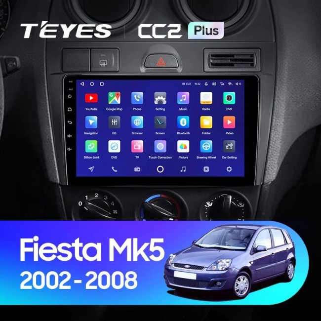Штатная магнитола Teyes CC2 Plus 4/64 Ford Fiesta Mk5 (2002-2008)