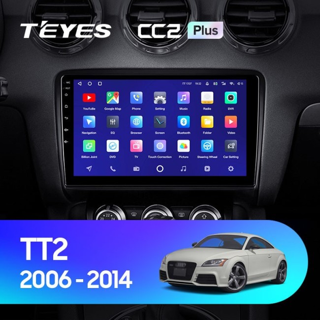 Штатная магнитола Teyes CC2L Plus 1/16 Audi TT 2 (2006-2014)