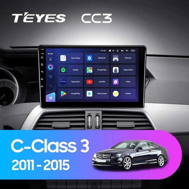 Штатная магнитола Teyes CC3 3/32 Mercedes-Benz C-Class W204 C204 S204 (2011-2015)