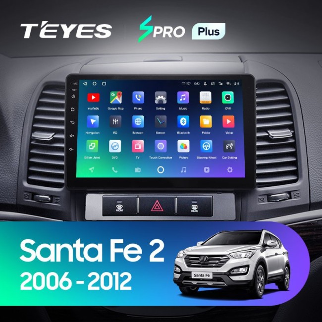 Штатная магнитола Teyes SPRO Plus 3/32 Hyundai Santa Fe 2 (2006-2012)