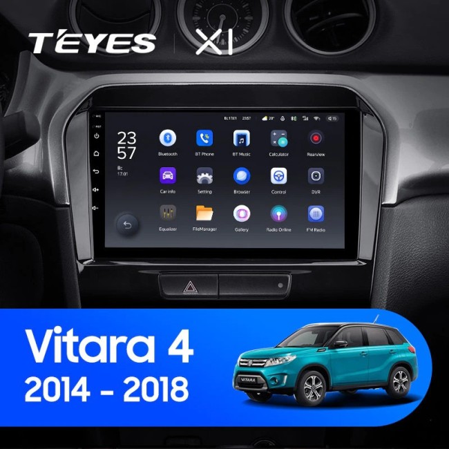 Штатная магнитола Teyes X1 4G 2/32 Suzuki Vitara 2 (2014-2018)