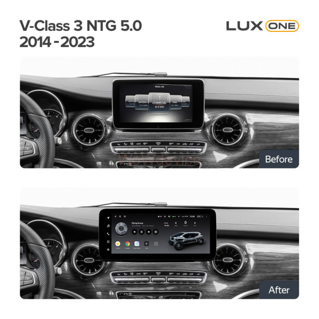 Штатная магнитола Teyes LUX ONE Mercedes-Benz V-Class 3 W447 (NTG 5.0) (2014-2023) Штатная магнитола Teyes LUX ONE Mercedes-Benz V-Class 3 W447 (NTG 5.0) (2014-2023)