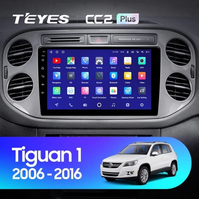 Штатная магнитола Teyes CC2 Plus 6/128 Volkswagen Tiguan 2017+
