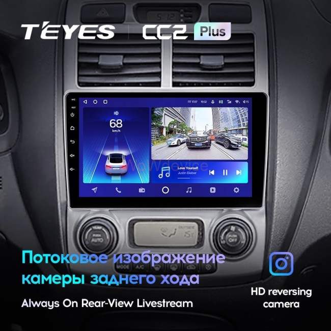 Штатная магнитола Teyes CC2 Plus 6/128 Kia Sportage 2 (2004-2010)