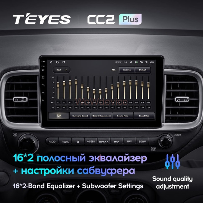Штатная магнитола Teyes CC2 Plus 4/32 Hyundai Venue (2019-2020)