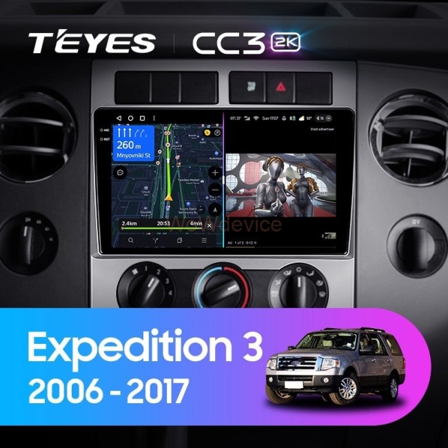 Штатная магнитола Teyes CC3 2K 4/64 Ford Expedition 3 U3242 U3542 U324 U354 (2006-2017) Штатная магнитола Teyes CC3 2K 4/64 Ford Expedition 3 U3242 U3542 U324 U354 (2006-2017)