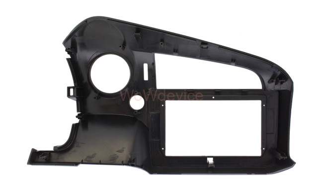 Рамка магнитолы 10.2" (цв.Черный) для HONDA Stream 2006-2014 Правый руль