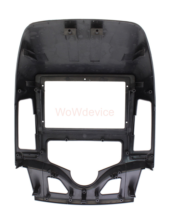 Рамка магнитолы 9.0" (цв.Черный) для HYUNDAI i-30 (FD) 2008-2011 Левый руль / Климат