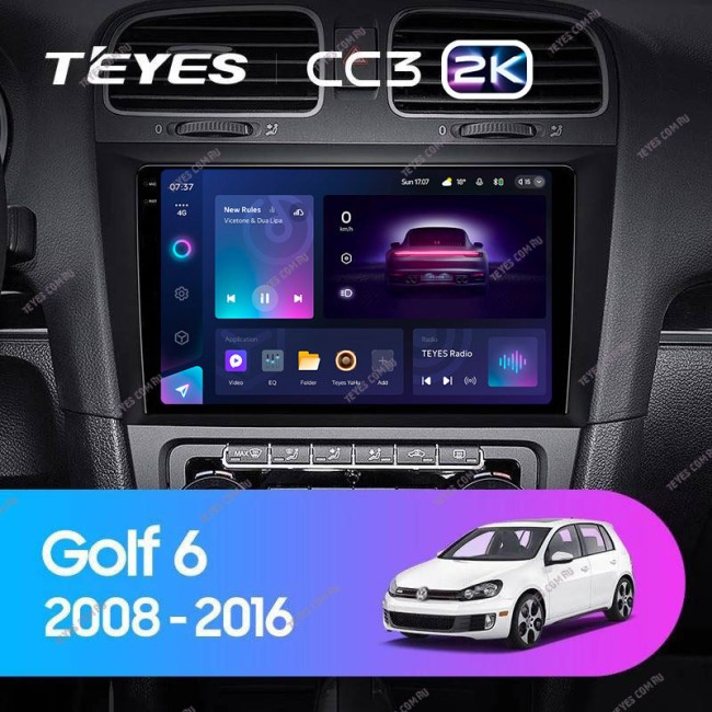 Штатная магнитола Teyes CC3 2K 4/64 Volkswagen Golf 6 (2008-2016)