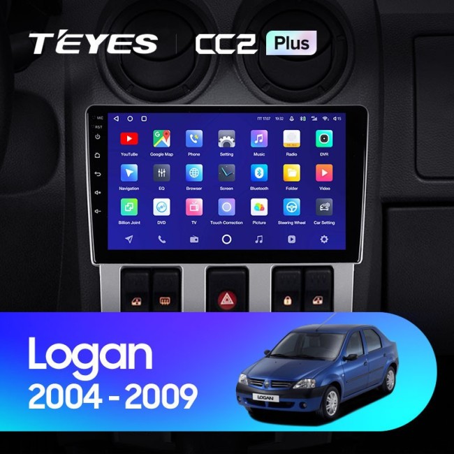 Штатная магнитола Teyes CC2 Plus 4/64 Renault Logan 1 (2004-2009)