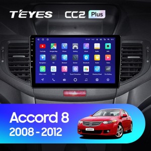 Штатная магнитола Teyes CC2 Plus 6/128 Honda Accord 8 (2008-2012)