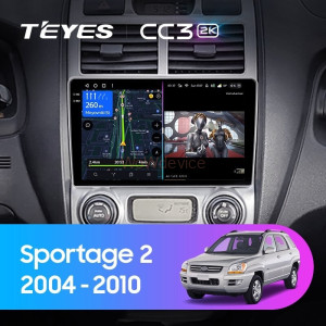 Штатная магнитола Teyes CC3 2K 4/32 Kia Sportage 2 (2004-2010)
