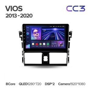 Штатная магнитола Teyes CC3L 4/32 Toyota Vios XP150 (2013-2020)