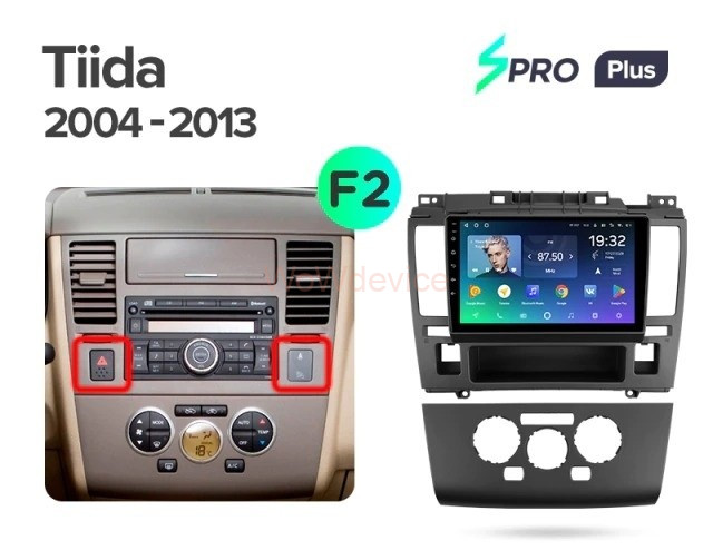 Штатная магнитола Teyes SPRO Plus 6/128 Nissan Tiida C11 (2004-2013) F2 Штатная магнитола Teyes SPRO Plus 6/128 Nissan Tiida C11 (2004-2013) F2