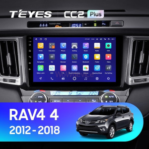 Штатная магнитола Teyes CC2 Plus 6/128 Toyota RAV4 4 XA40 5 XA50 (2012-2018) Правый руль