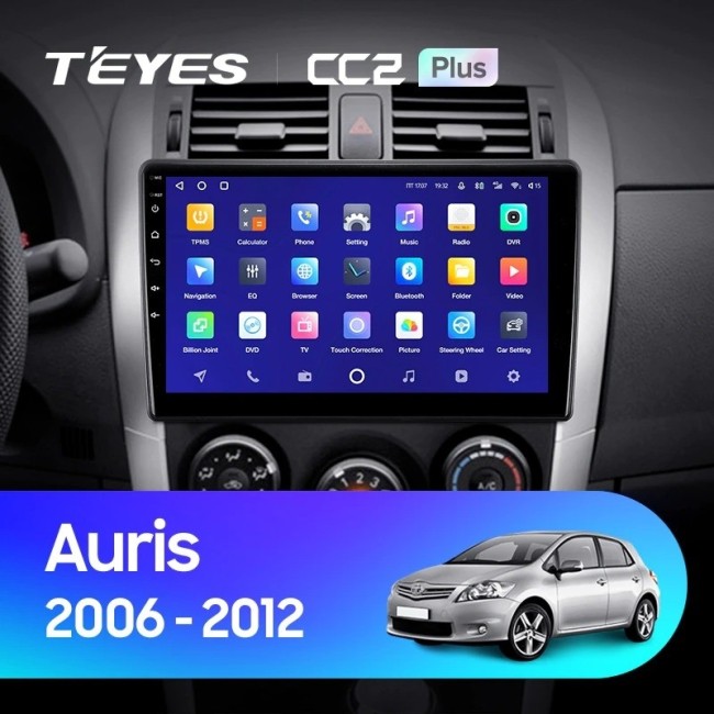 Штатная магнитола Teyes CC2L Plus 1/16 Toyota Auris E150 (2006-2012)