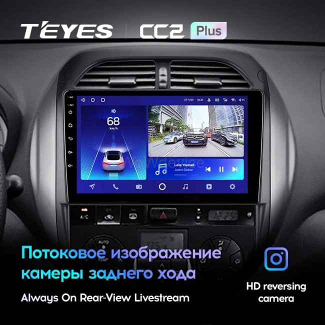 Штатная магнитола Teyes CC2L Plus 1/16 Toyota RAV4 2 CA20 CA20W XA20 (2003-2005) F4