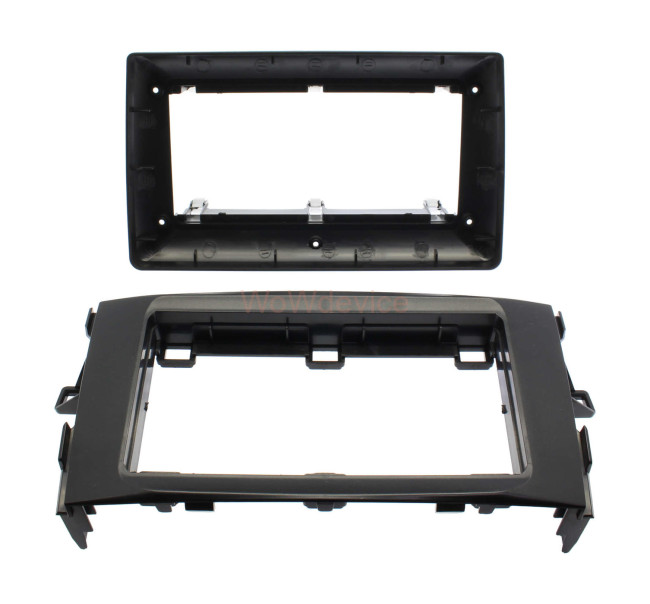 Рамка магнитолы 10.2" (цв.Черный) для TOYOTA Auris 2006-2012