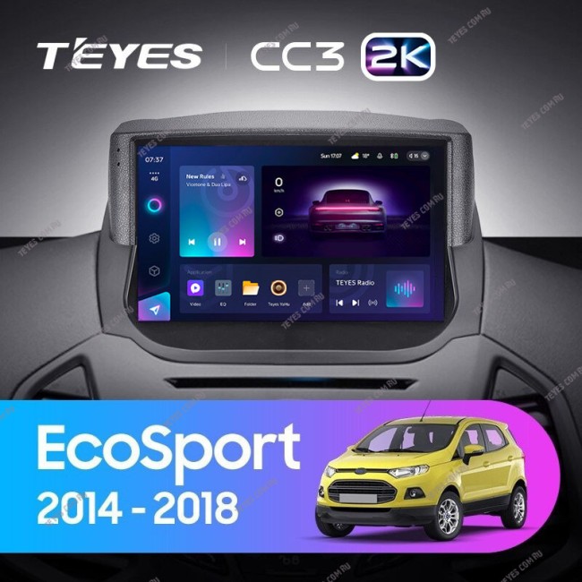 Штатная магнитола Teyes CC3 2K 6/128 Ford EcoSport (2014-2018)