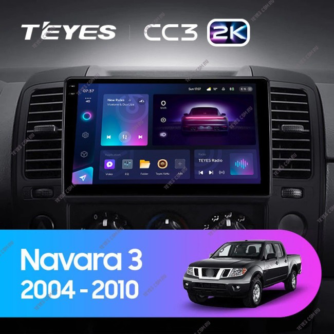 Штатная магнитола Teyes CC3 2K 6/128 Nissan Navara 3 D40 (2004-2010)