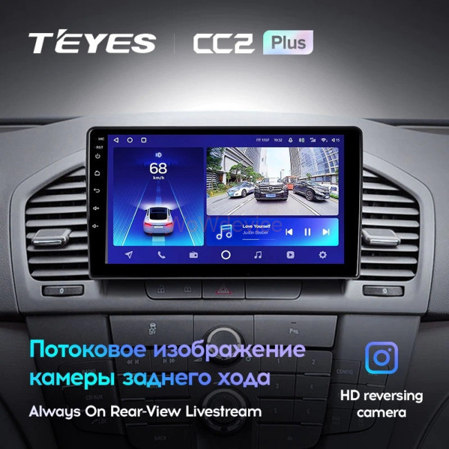 Штатная магнитола Teyes CC2 Plus 4/64 Opel Insignia (2009-2013)