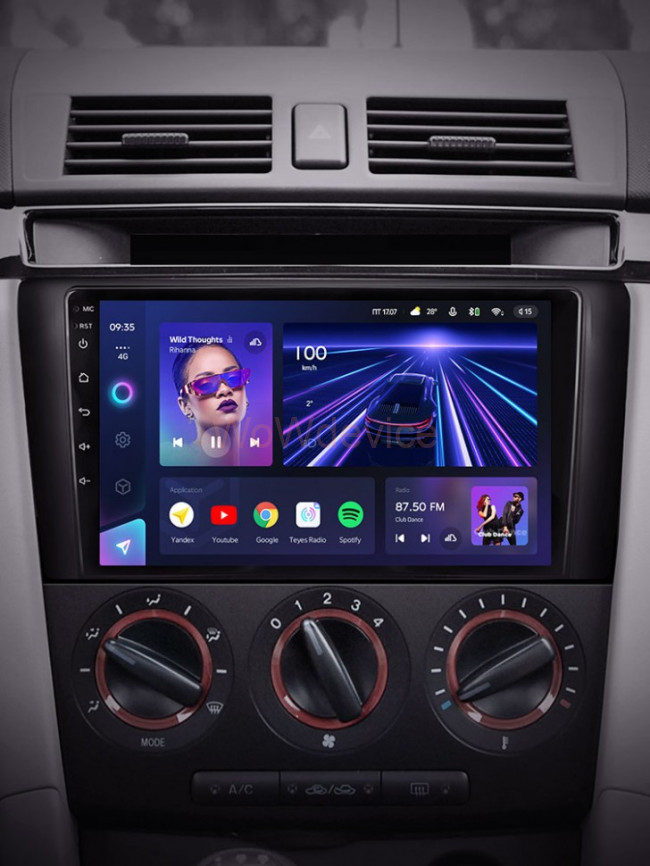 Штатная магнитола Teyes CC3 6/128 Mazda 3 1 BK (2003-2009) Штатная магнитола Teyes CC3 6/128 Mazda 3 1 BK (2003-2009)