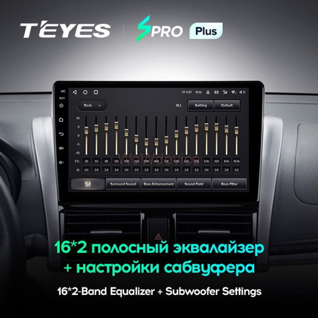 Штатная магнитола Teyes SPRO Plus 4/32 Toyota Vios XP150 (2013-2020)