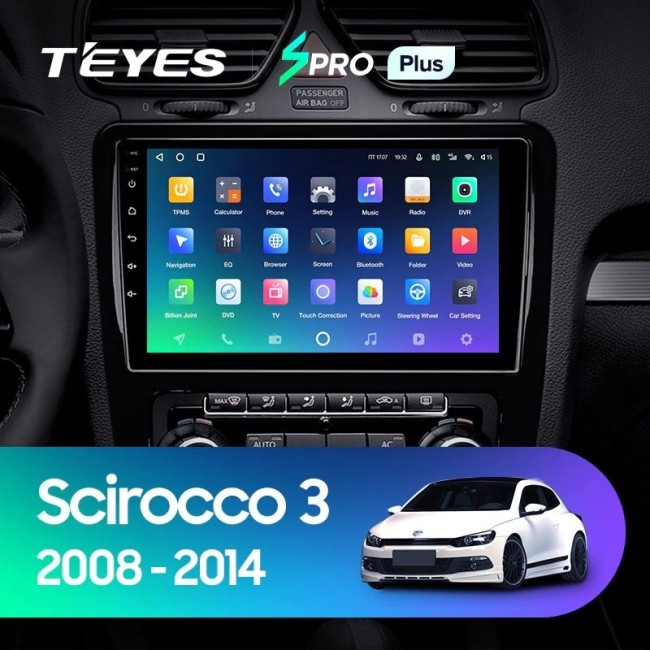 Штатная магнитола Teyes SPRO Plus 3/32 Volkswagen Scirocco (2008-2014) F2