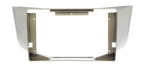 Рамка магнитолы 9.0" (цв.Серебро) для TOYOTA Harrier 2003-2012 / LEXUS RX-300, 330, 350, 400h 2003-2009 ver.1