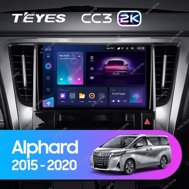 Штатная магнитола Teyes CC3 2K 4/64 Toyota Alphard H30 (2015-2020)