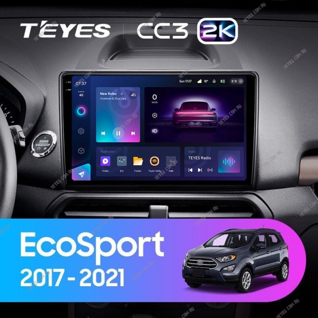 Штатная магнитола Teyes CC3 2K 6/128 Ford EcoSport (2017-2021)