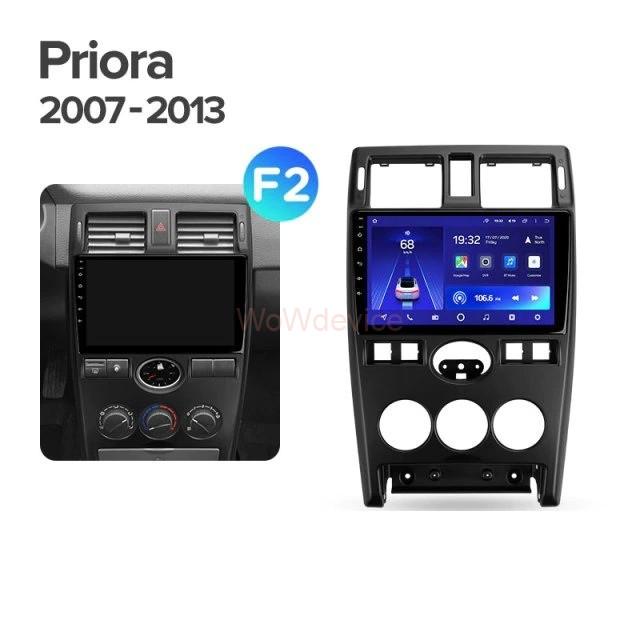 Штатная магнитола Teyes CC2 Plus 4/64 Lada Priora 1 (2007-2013) F1