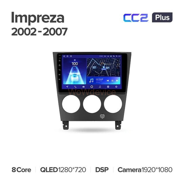 Штатная магнитола Teyes CC2 Plus 6/128 Subaru Impreza GD GG 2002-2007 Штатная магнитола Teyes CC2 Plus 6/128 Subaru Impreza GD GG 2002-2007