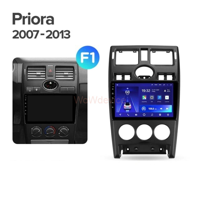 Штатная магнитола Teyes CC2L Plus 2/32 Lada Priora 1 (2007-2013) F1