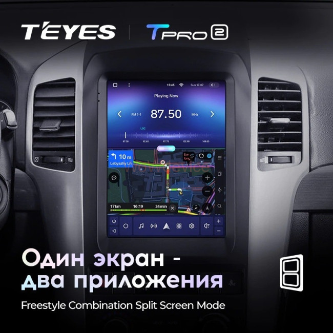 Штатная магнитола Tesla style Teyes TPRO 2 3/32 Chevrolet Captiva (2006-2011) Тип-А