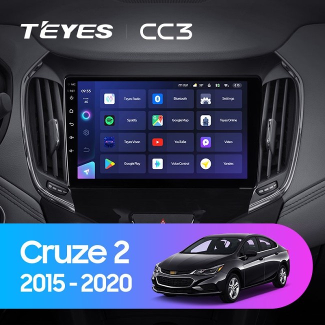 Штатная магнитола Teyes CC3 4/64 Chevrolet Cruze 2 (2015-2020)