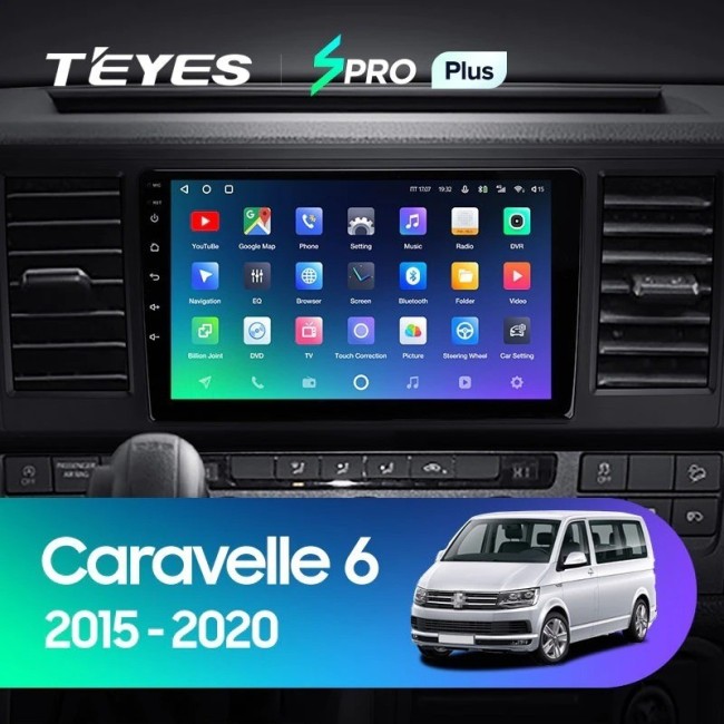 Штатная магнитола Teyes SPRO Plus 6/128 Volkswagen Caravelle T6 (2015-2020)