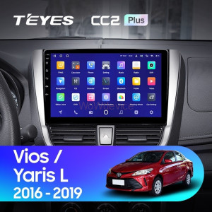 Штатная магнитола Teyes CC2 Plus 4/64 Toyota Yaris L (2016-2019)