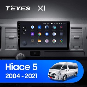 Штатная магнитола Teyes X1 4G 2/32 Toyota Hiace XH10 H200 (2004-2021)
