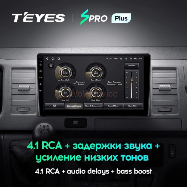 Штатная магнитола Teyes SPRO Plus 6/128 Toyota Hiace XH10 H200 (2004-2021)