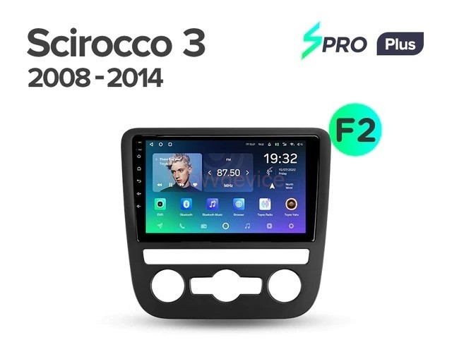 Штатная магнитола Teyes SPRO Plus 4/64 Volkswagen Scirocco (2008-2014) F2