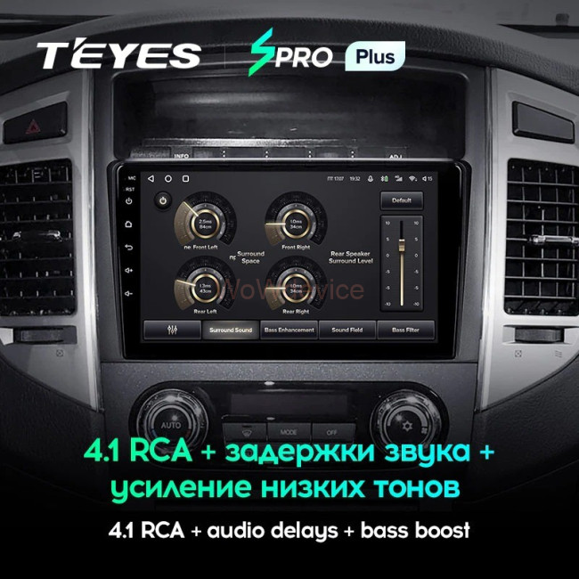 Штатная магнитола Teyes SPRO Plus 6/128 Mitsubishi Pajero 4 V80 V90 (2006-2014) Тип-B