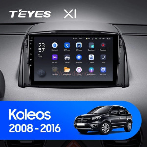 Штатная магнитола Teyes X1 4G 2/32 Renault Koleos (2008-2016) Тип-В