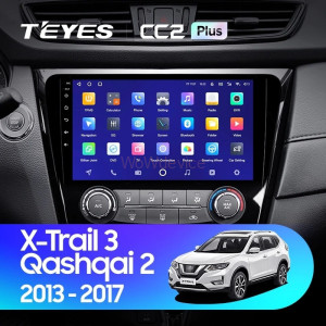 Штатная магнитола Teyes CC2 Plus 6/128 Nissan Qashqai 2 (2013-2021) F2 климат контроль Тип-A