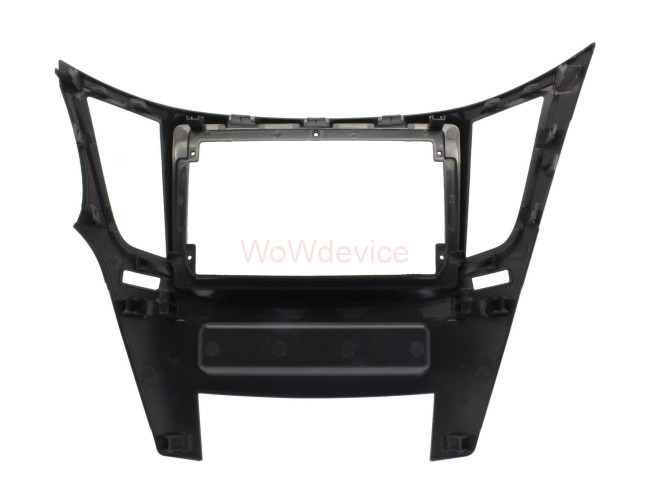 Рамка магнитолы 9.0" (цв.Серебро) для SUBARU Legacy, Outback 2009-2014 Правый руль