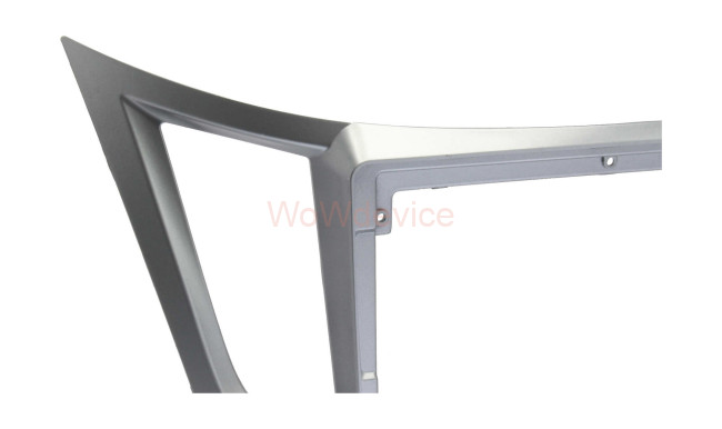 Рамка магнитолы 9.0" (цв.Серебро) для SUBARU Legacy, Outback 2009-2014 Правый руль