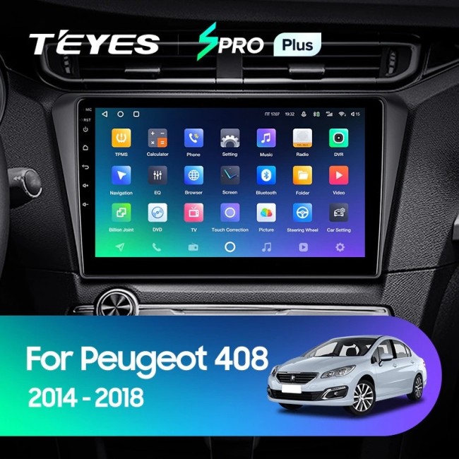 Штатная магнитола Teyes SPRO Plus 3/32 Peugeot 408 (2014-2018)