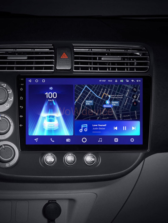 Штатная магнитола Teyes CC2 Plus 6/128 Honda Civic 7 (2000-2006)