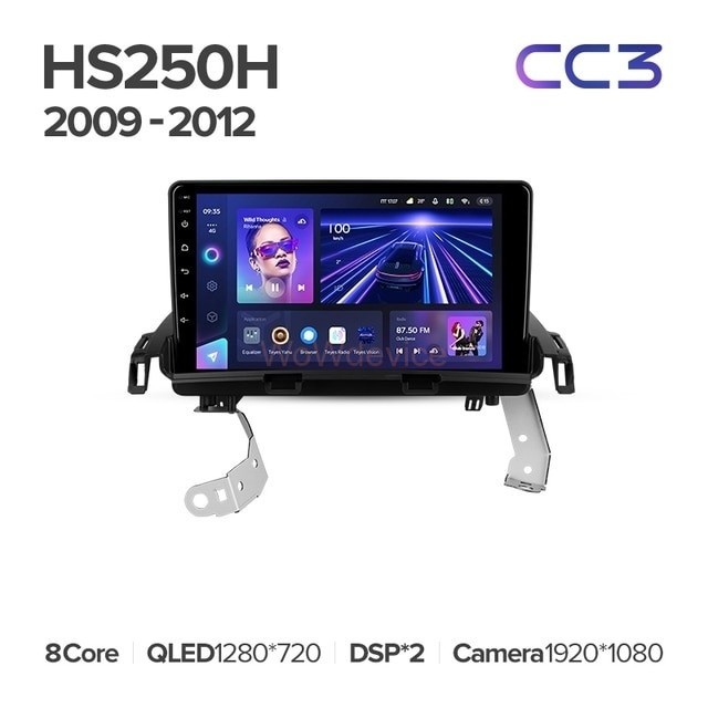 Штатная магнитола Teyes CC3 360 6/128 Lexus HS250H F10 (2009-2012)