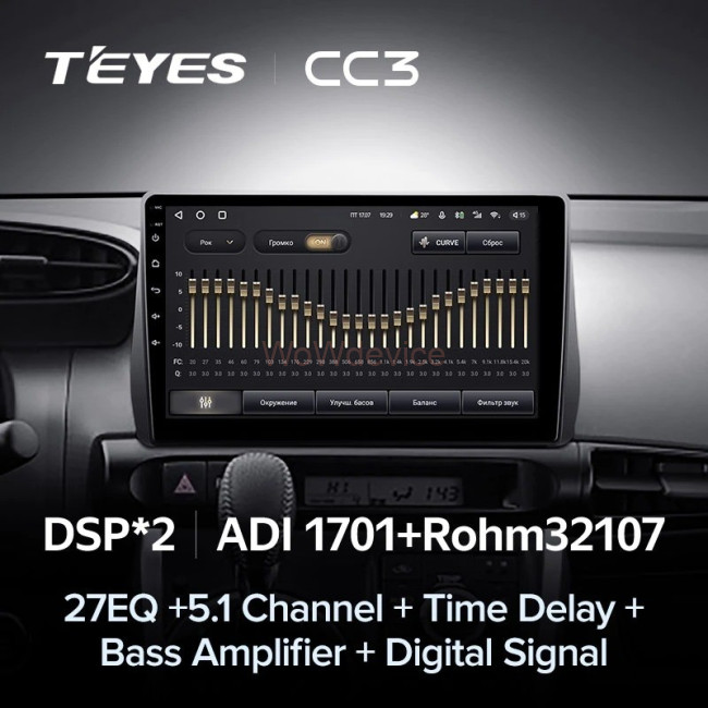 Штатная магнитола Teyes CC3 3/32 Toyota Wish 2 XE20 (2009-2017)